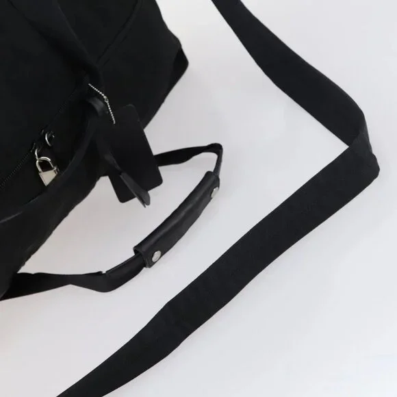 PRADA Boston Bag Nylon 2way Black Silver Auth 143770 - Picture 8 of 16